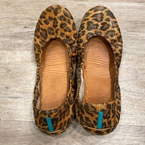 Leopard Tieks size 8